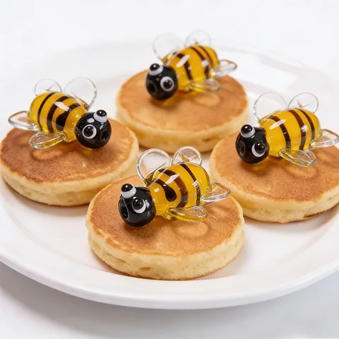 Cute Little Bee Glass Beads Handmade Firing Insect Loose Beads For DIY Bracelet Necklace Jewelry Making Accessories