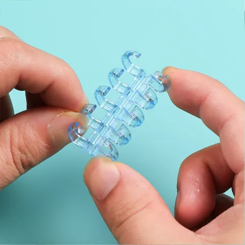 Transparent Plastic DIY Notebook Binding Rings Loose Leaf Cover Protection Rings