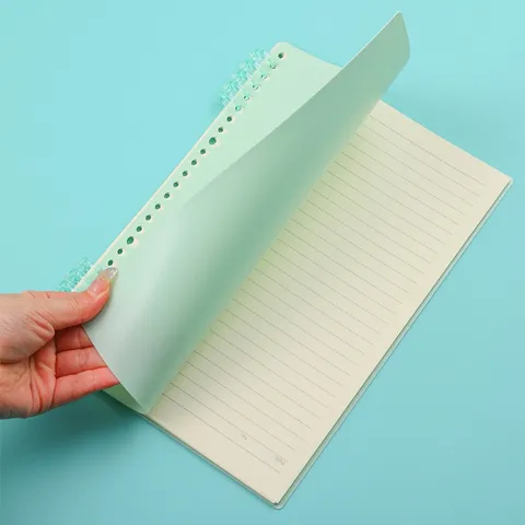 Transparent Plastic DIY Notebook Binding Rings Loose Leaf Cover Protection Rings