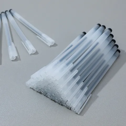 Minimalistiko Diaphanes Frosted Stylos Gel Me Akhi Velonas Omalo Grapsimo Gramatiki Grafeiou