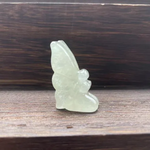 Natural Gemstone Flower Fairy Figurine Hand Carved Crystal Angel Pixie Statue Miniature Tabletop Healing Stone Ornament Home Office Decor Desk Accent