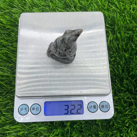 Natural Gemstone Raven Bird Carving Crystal Crow Statue Hand Polished Animal Figurine Mini Stone Bird Sculpture For Home Office Decor