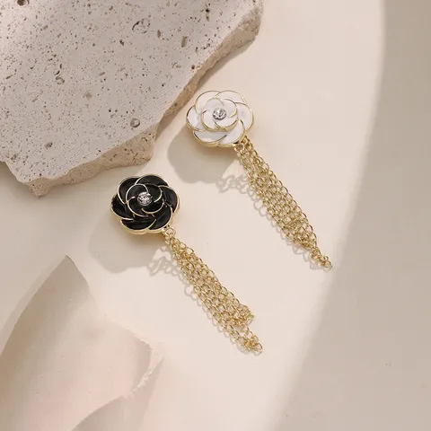 Camelia Bloem Magnetische Brooch Sjaal Clip Legering Strass Broekbeen Anti Sleep Clip Dames Kleding Accessoires