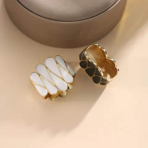 Hebilla de Bufanda Geométrica de Aleación de Zinc Esmalte Goteo de Aceite Accesorio de Mantón para Mujer