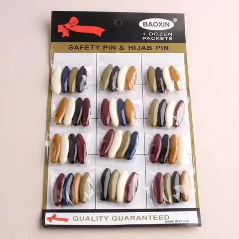 Spilla Hijab in Plastica Clip per Sciarpa Accessori Multicolore per Sciarpa Strass Spille per Sciarpa Spille di Sicurezza