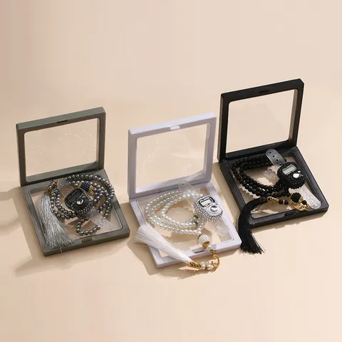 Glasparel Gebetskraal Tasbih Ketting Set Met Digitaal Telwerk En Kwast Exotische Stijl Sieraden