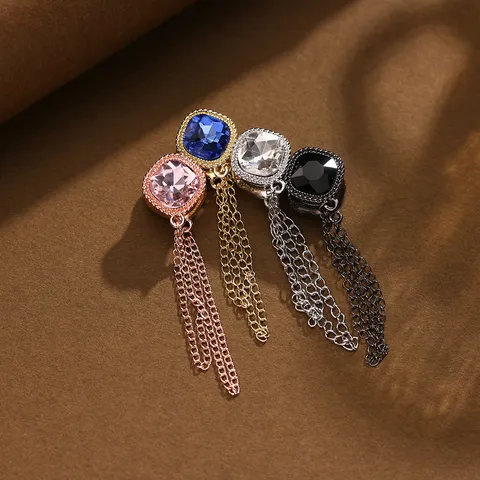 Legering Strass Magnetische Ketting Broche Anti-Expositie Speld Hemd Kraag Broek Been Bevestigingsclip Mode Sieraden Cadeau