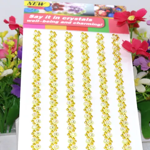 Acryl Hars Strass DIY Sticker Kleurrijke Decoratieve Mobiele Telefoon Sticker Kristal Ambacht
