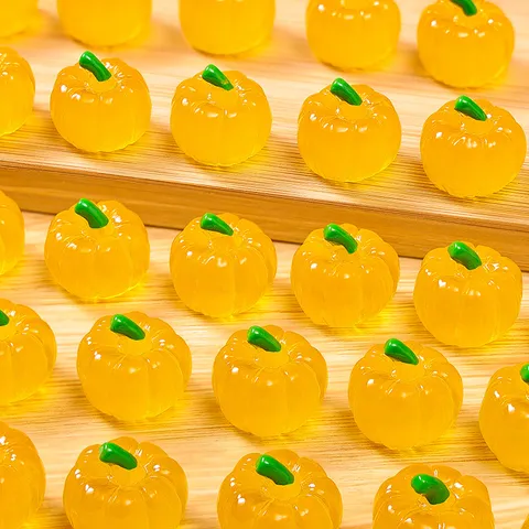 Mini Resin Pumpkin Figurine Simulation Fruit Vegetable Cute Toy DIY Accessories Desktop Home Decoration