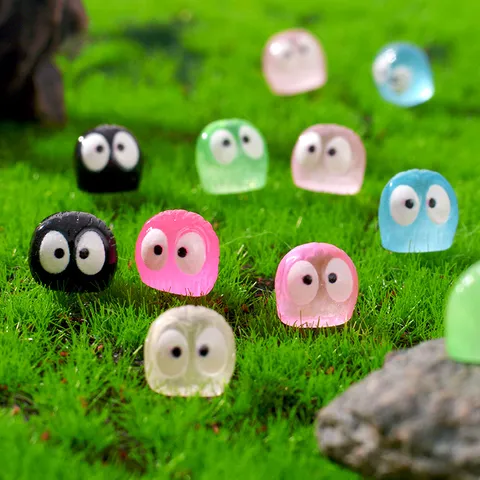 Lichtgevende Hars Uil Figuur Miniatuur Microlandschap Schattig Cartoon Dier Bureaudecor DIY Ambachtelijke Accessoires