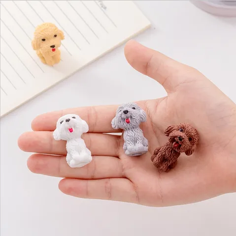 Cute Cartoon Animal Puppy Eraser For Kids Students School Stationery Creative Rubber Pencil Eraser Gift