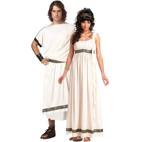 Costume de Mythologie Grecque Romaine Antique Pour Hommes Femmes Halloween Cosplay Robe de Pharaon Égyptien Robe de Déesse Tenue de Fête de Guerrier Médiéval