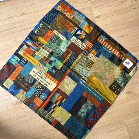 Vintage Olieschilderij Patchwork Katoen Vierkante Sjaal Vrouwen Mode Bloemen Print Hoofdband Neksjaal Chique Dagelijkse Accessoires