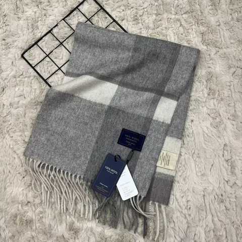 Retro Ruit Wol Sjaal Voor Vrouwen Winter Warm Kwastjes Cashmere Gevoel Lange Sjaals Mode