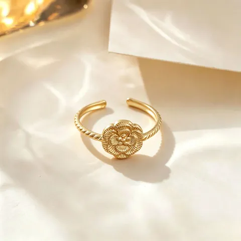Anillo Abierto Minimalista De Acero De Titanio Para Mujeres Hombres Chapado En Oro Plata Línea Geométrica Joyería De Moda Anillo De Dedo