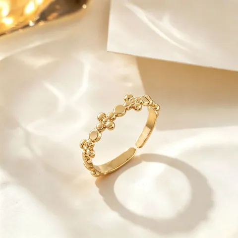 Anillo Abierto Minimalista De Acero De Titanio Para Mujeres Hombres Chapado En Oro Plata Línea Geométrica Joyería De Moda Anillo De Dedo