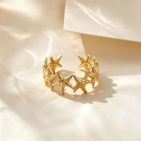 Anillo Abierto Minimalista de Acero de Titanio Para Mujeres Hombres Bañado en Oro Plata Geométrico Joyería de Moda Regalo