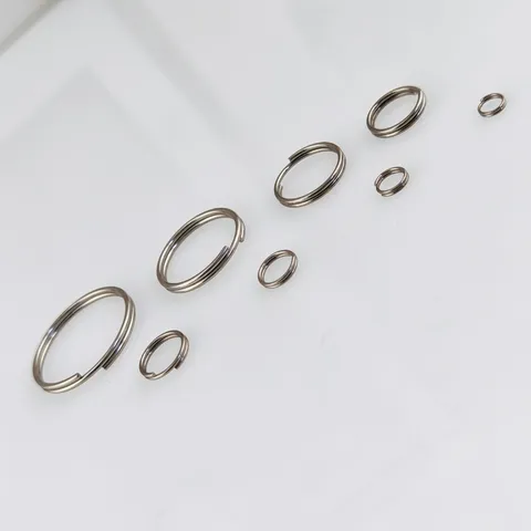 Stainless Steel Double Loops Split Rings Jump Rings Open Rings For DIY Jewelry Making Connectors Keyring Findings