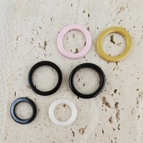 Zirconia Ceramic Closed Jump Rings O Ring Circle Jewelry Accessories DIY Earring Making Components White Black