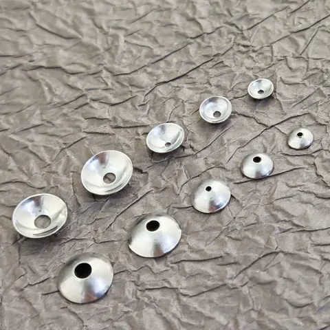 Embouts de Perles en Acier Inoxydable Calottes en Forme de Bol Accessoires de Bijoux DIY
