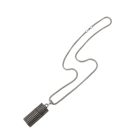 Roestvrij Staal Punk Kegel Hanger Ketting Voor Mannen Hip Hop Cool Geometrische Trui Ketting Man Mode Sieraden