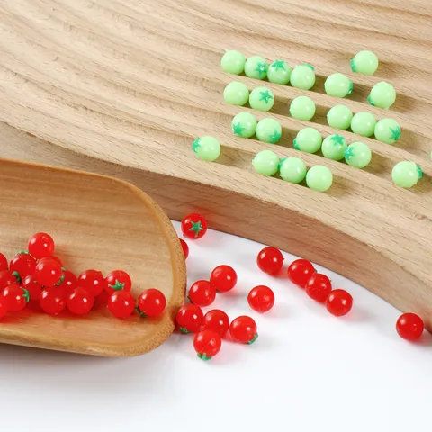 Miniature Simulation Cherry Tomato Mini Tomato Artificial Food PVC Craft DIY Play House Kitchen Food Props Miniature Toy