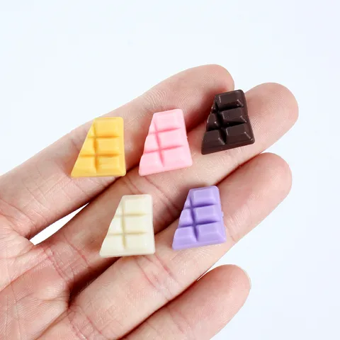 Mini Simulation Half Chocolate Block PVC Model DIY Food Play Dessert Accessories Micro Landscape Craft Decoration