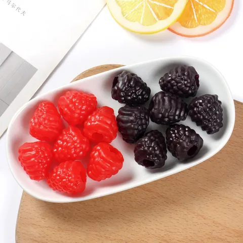 Simulation Raspberry Model Fake Fruit Artificial Raspberry Miniature Food Play Accessories Photography Props Home Decor