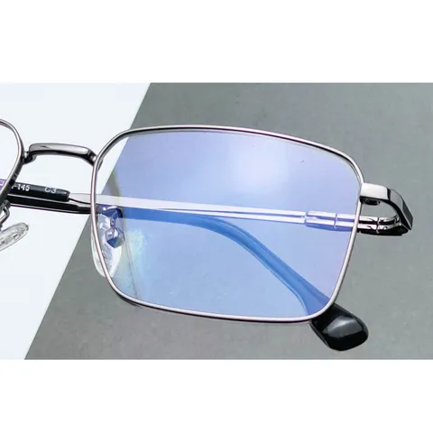 Lunettes de Vue Pleine Monture en Titane Pur pour Hommes Affaires Minimaliste Monture de Lunettes de Myopie en Métal