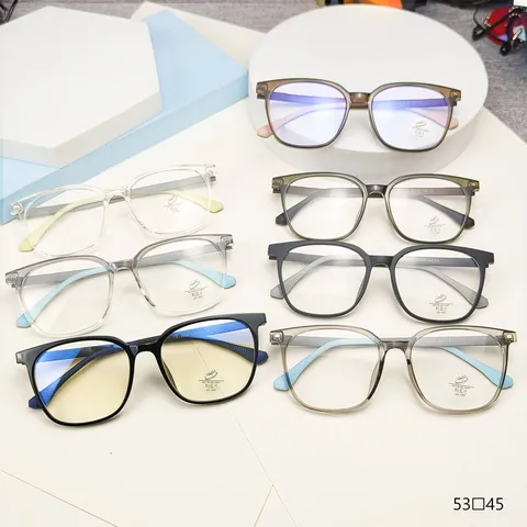 Unisex Retro Square TR90 Optical Glasses Frame Anti Blue Light Clear Big Frame Eyewear