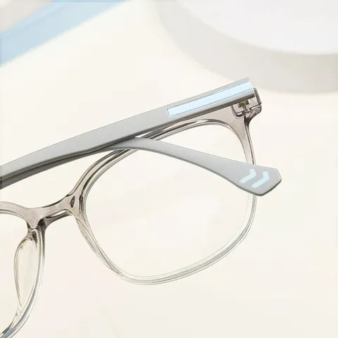 Unisex Retro Square TR90 Optical Glasses Frame Anti Blue Light Clear Big Frame Eyewear