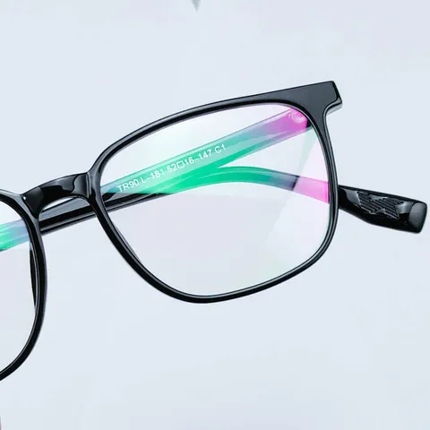 Unisex TR90 Optical Glasses Frame Square Myopia Prescription Eyewear Literary Vintage Daily Commute Fashion Glasses Frame