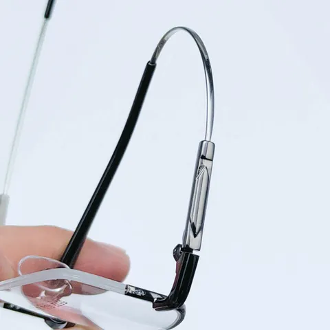 Herren Business Gedächtnis Legierung Halbrand Optische Brille Rahmen Quadratisch Rezept Brillenrahmen