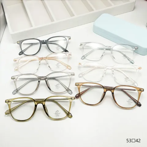 Ultra Light TR90 Anti Blue Light Optical Glasses Frame Retro Square Eyewear For Men Women Daily Commute