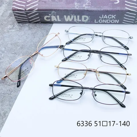 Men Optical Glasses Frame Metal Alloy Full Rim Square Eyeglass Frame Business Minimalist Retro Eyewear Clear Lens