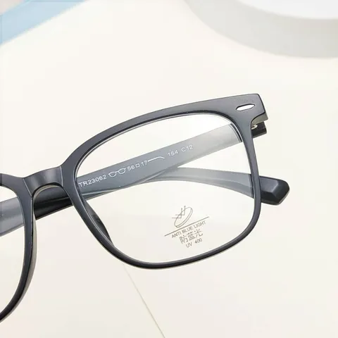 Unisex Retro TR90 Optical Glasses Frame Large Square Anti Blue Light Eyewear Clear Fashion Myopia Spectacles Frame