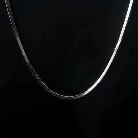 Edelstahl Flache Schlangenkette Für Schmuckherstellung Titanstahl Klinge Gliederkette Halbzeuge DIY Halskette Zubehör Für Damen Herren