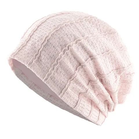 Chapeau Bonnet Slouchy en Maille pour Femmes Fin Respirant Bonnet en Tricot Creux Casual Vintage Protection Solaire Quotidienne