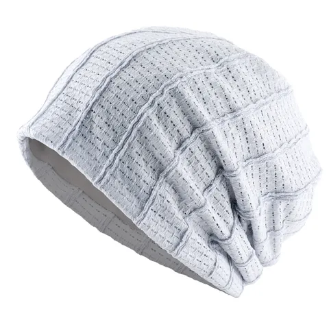 Chapeau Bonnet Slouchy en Maille pour Femmes Fin Respirant Bonnet en Tricot Creux Casual Vintage Protection Solaire Quotidienne
