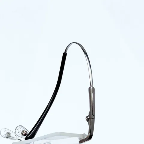 Montatura per Occhiali da Vista Rimless da Uomo Quadrata in Metallo Occhiali Business Minimalista Lenti Trasparenti Montatura Moda