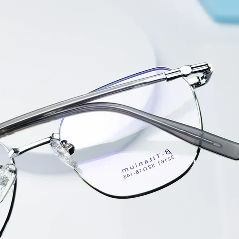 Retro Metal Optical Glasses Frame Anti-Blue Light Polygon Eyeglass Frame For Men Women