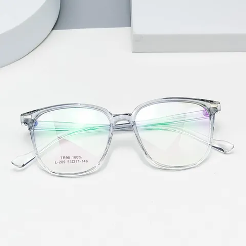 Unisex Fashion Anti Blue Light Glasses Minimalist TR90 Square Frame Eyeglasses Clear Lens Optical Spectacles