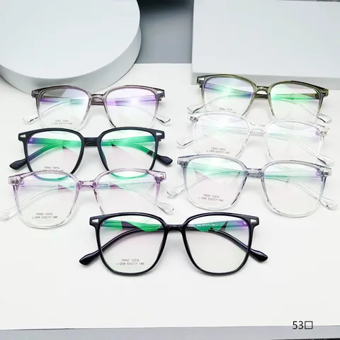 Unisex Fashion Anti Blue Light Glasses Minimalist TR90 Square Frame Eyeglasses Clear Lens Optical Spectacles