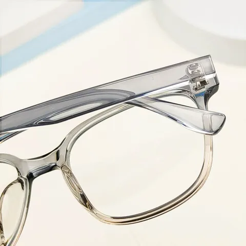 Retro Large Frame TR90 Anti Blue Light Optical Glasses Men Women Clear Flat Lens Eyewear Frame Fashion Spectacles