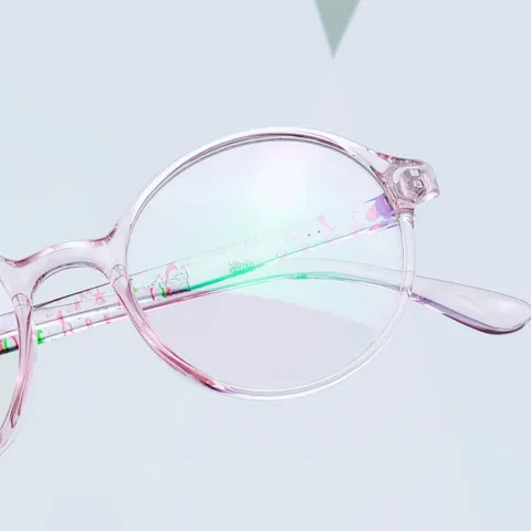 Lightweight TR90 Round Optical Glasses Frame Transparent Myopia Eyewear Frame Student Clear Prescription Glasses