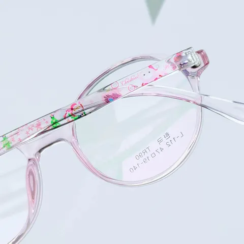 Lightweight TR90 Round Optical Glasses Frame Transparent Myopia Eyewear Frame Student Clear Prescription Glasses