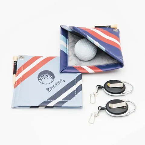 Portable PU Microfiber Golf Ball Cleaning Towel With Retractable Carabiner Clip Professional Golf Club Wipe Sport Accessories