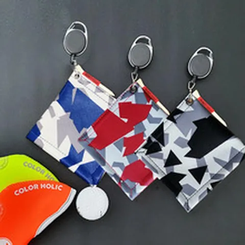 Camouflage Golf Club Cleaning Towel With Carabiner Clip Double Sided Velvet Golf Ball Cleaner Cloth With Golf Tees Sport Training Accessories
