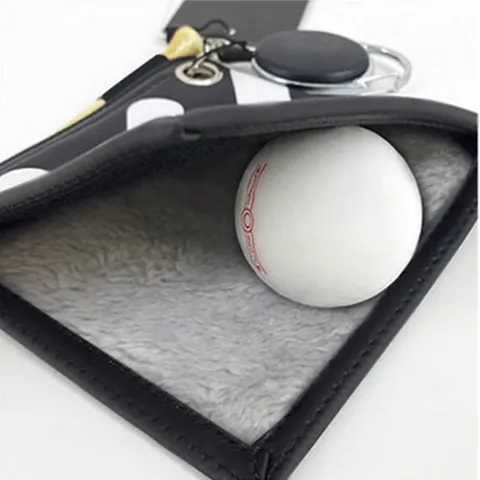 Tragbares Golf Handtuch Doppelseitiges Vlies Reinigungstuch Mit Ausziehbarem Haken Und Golf Tee Für Club Ball Zubehör