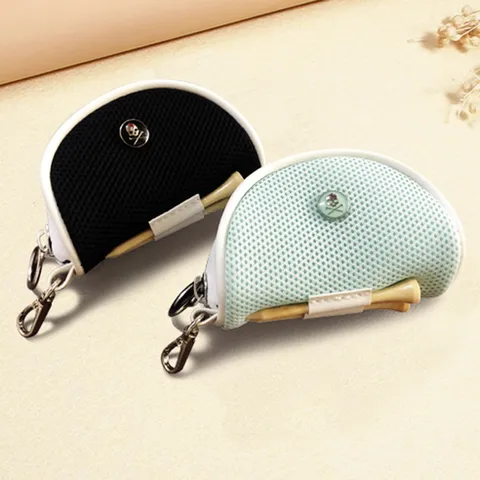 Koreanischer Stil Polyester Netz Golfballtasche Hüfttasche Outdoor Sport Aufbewahrung Zubehör Kompakt Koffer
